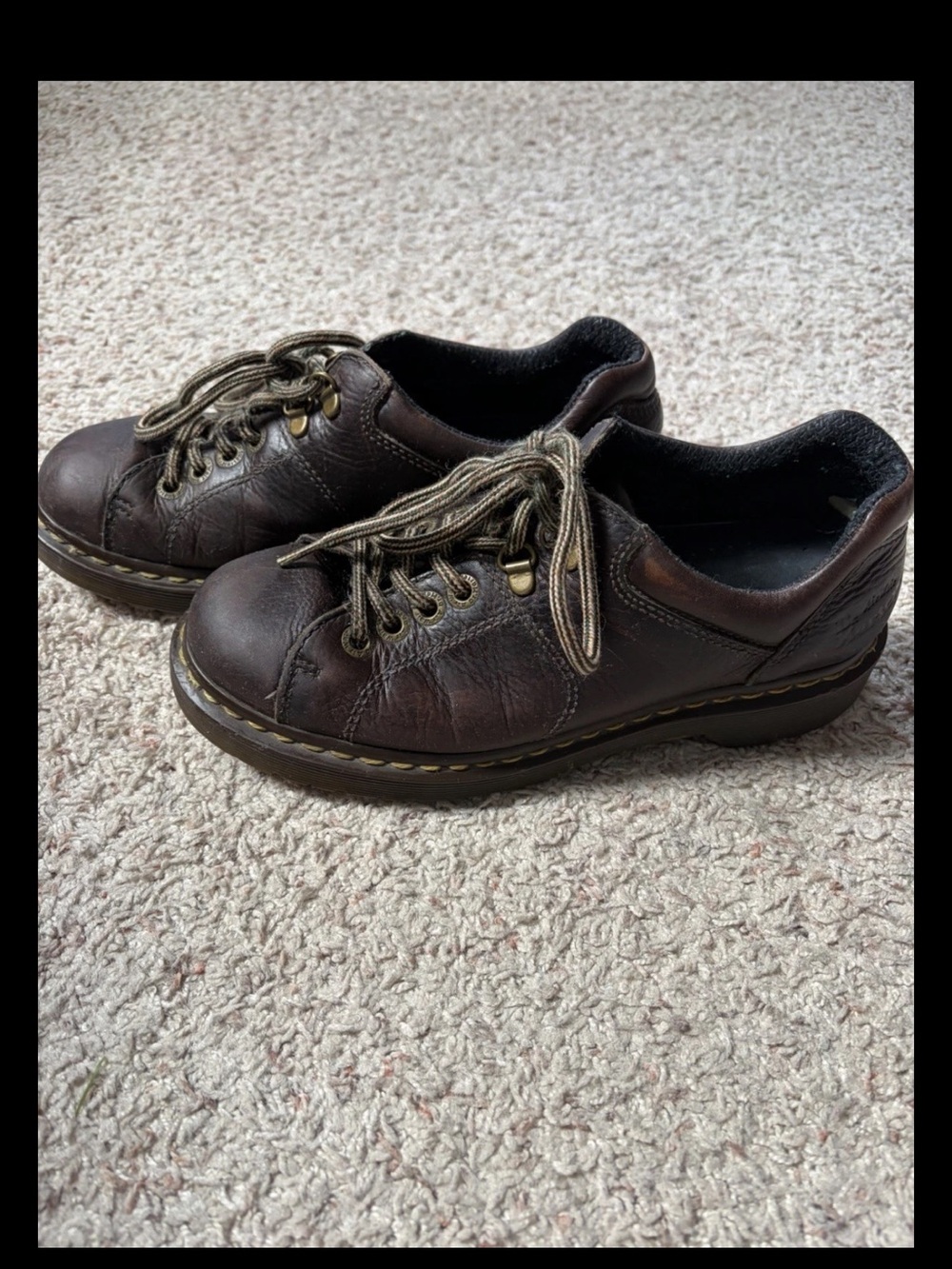 Vintage Doc Martens 8312 Air Wair Chunky Brown Oxford Shoes Women’s Size 8 Y2K